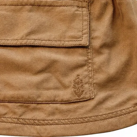 Free People Utility Cargo Vest Womens Small Tan Boho Zip Pockets Military Safari - Picture 4 of 7